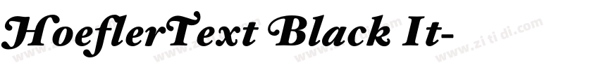HoeflerText Black It字体转换 HoeflerText Black It字体转换